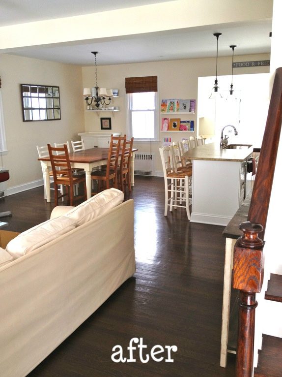 open kitchen and dining area remodel, That's My Letter featured on Bekob