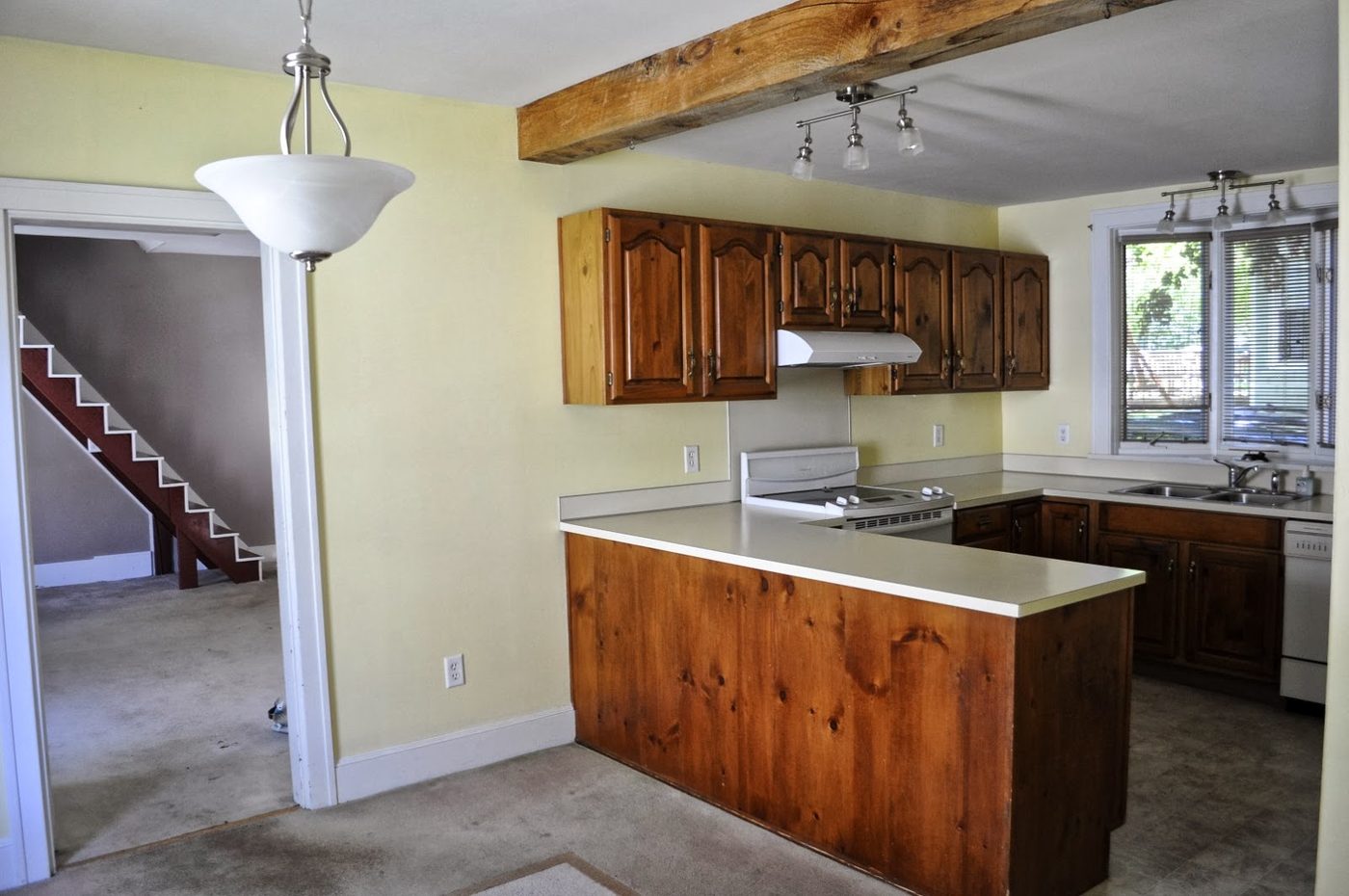 New Englander Kitchen Update - before, SoPo Cottage featured on Bekob