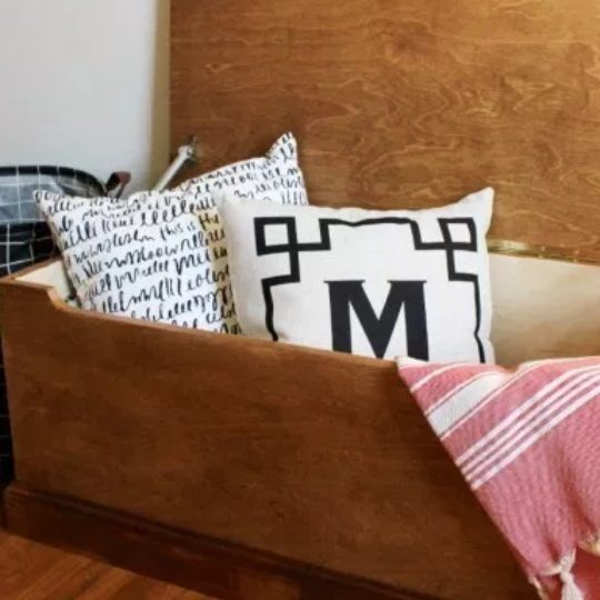 direct Handmade Wooden Storage Chest Plans An straightforward Plywood Storage Box With Geometric Inlay
