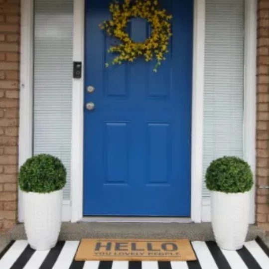 Adding Curb Appeal Colorful Spring Porch Update