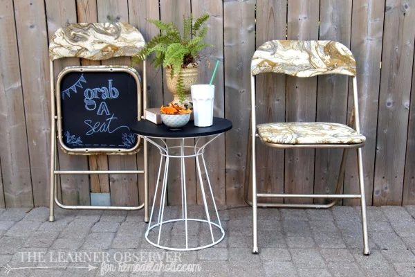 FOLDING CHAIR MAKEOVER for Bekob.com