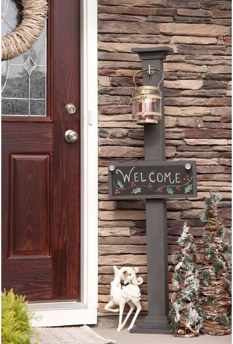 Chalkboard welcome sign