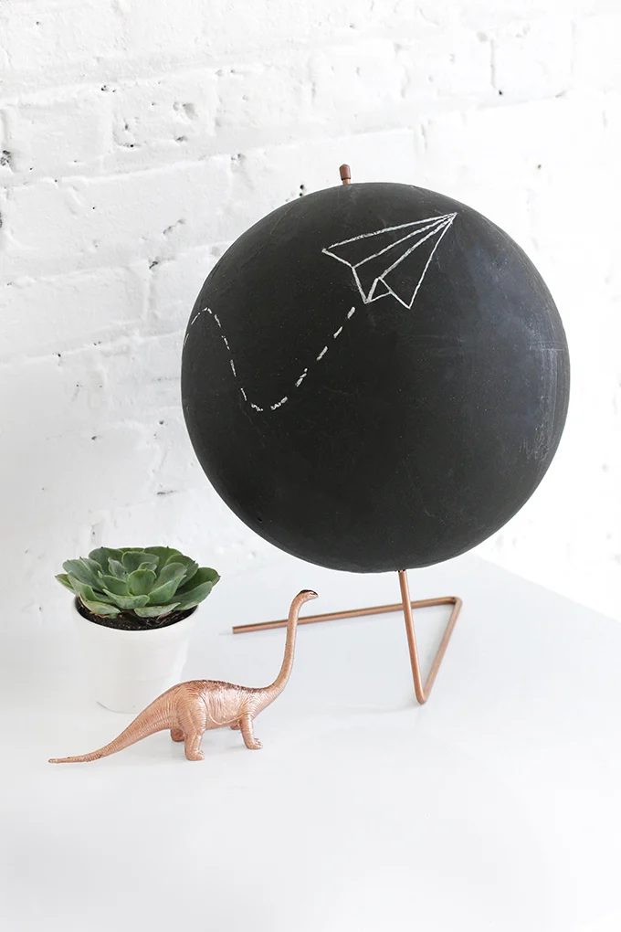 Chalkboard Globe Handmade