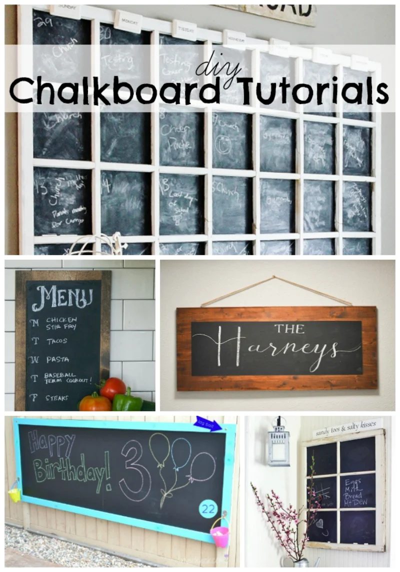 Handmade Chalkboard Tutorials and options at Bekob.com