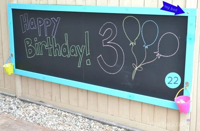 outdoor chalkboard