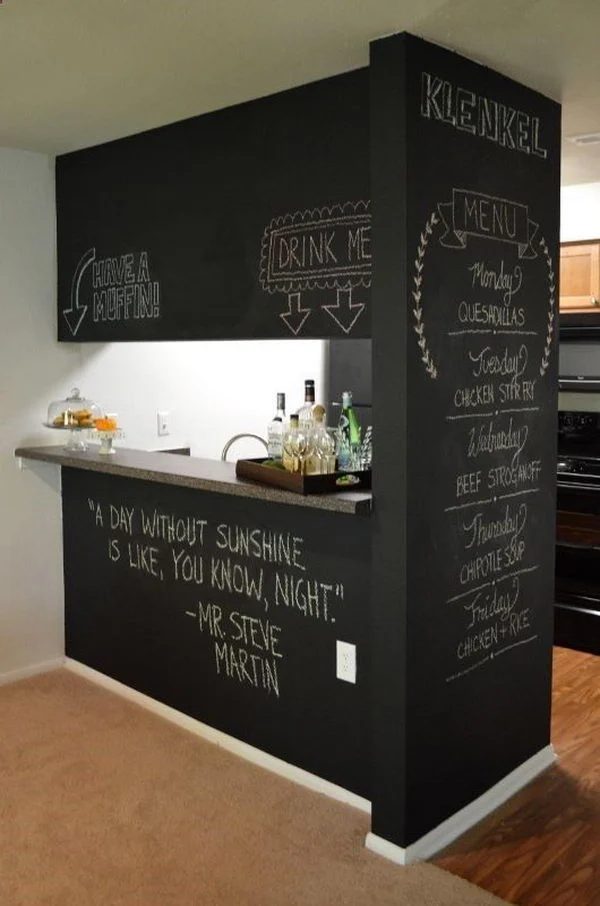 Chalkboard Bar Wall