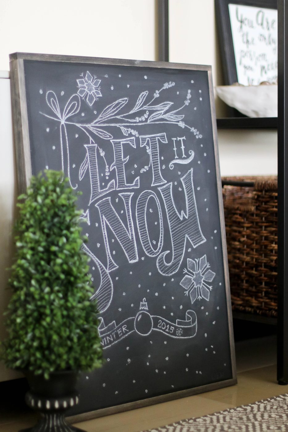 How to make a framed Chalkboard - Finished Project1