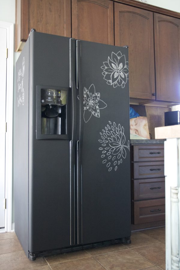 chalkboard fridge redo