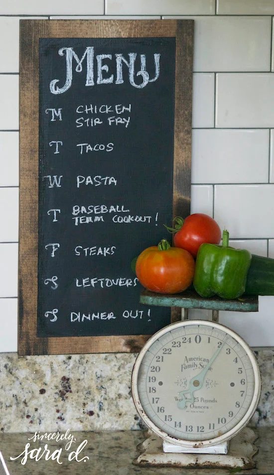Chalkboard-Dinner-Planner
