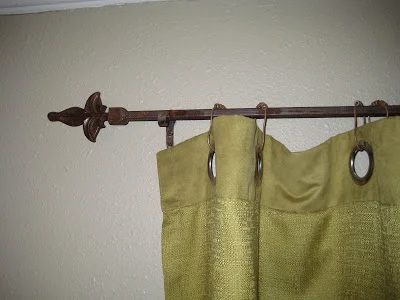 welded fence rail curtain rods via Bekob