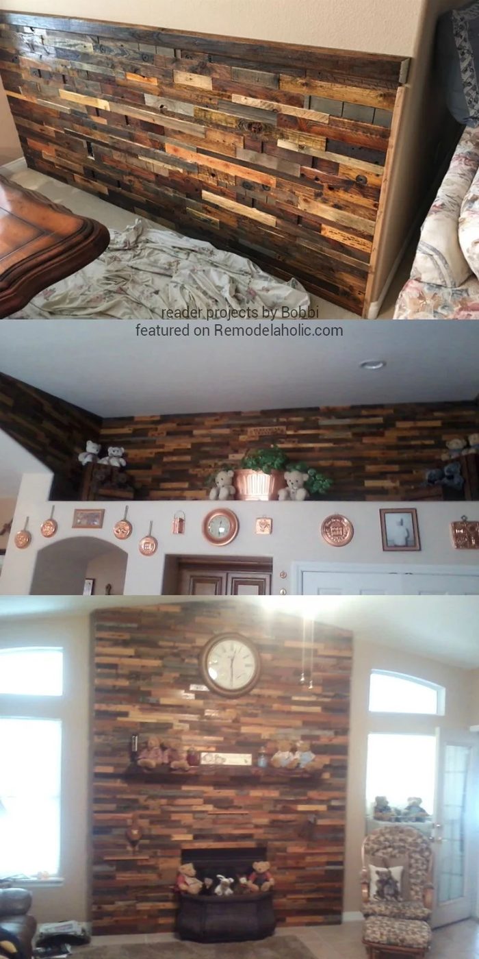 handmade-pallet-projects-by-bobbi-pallet-chair-rail-wainscoting-pallet-accent-wall-pallet-fireplace-and-mantel-featured-on-Bekob
