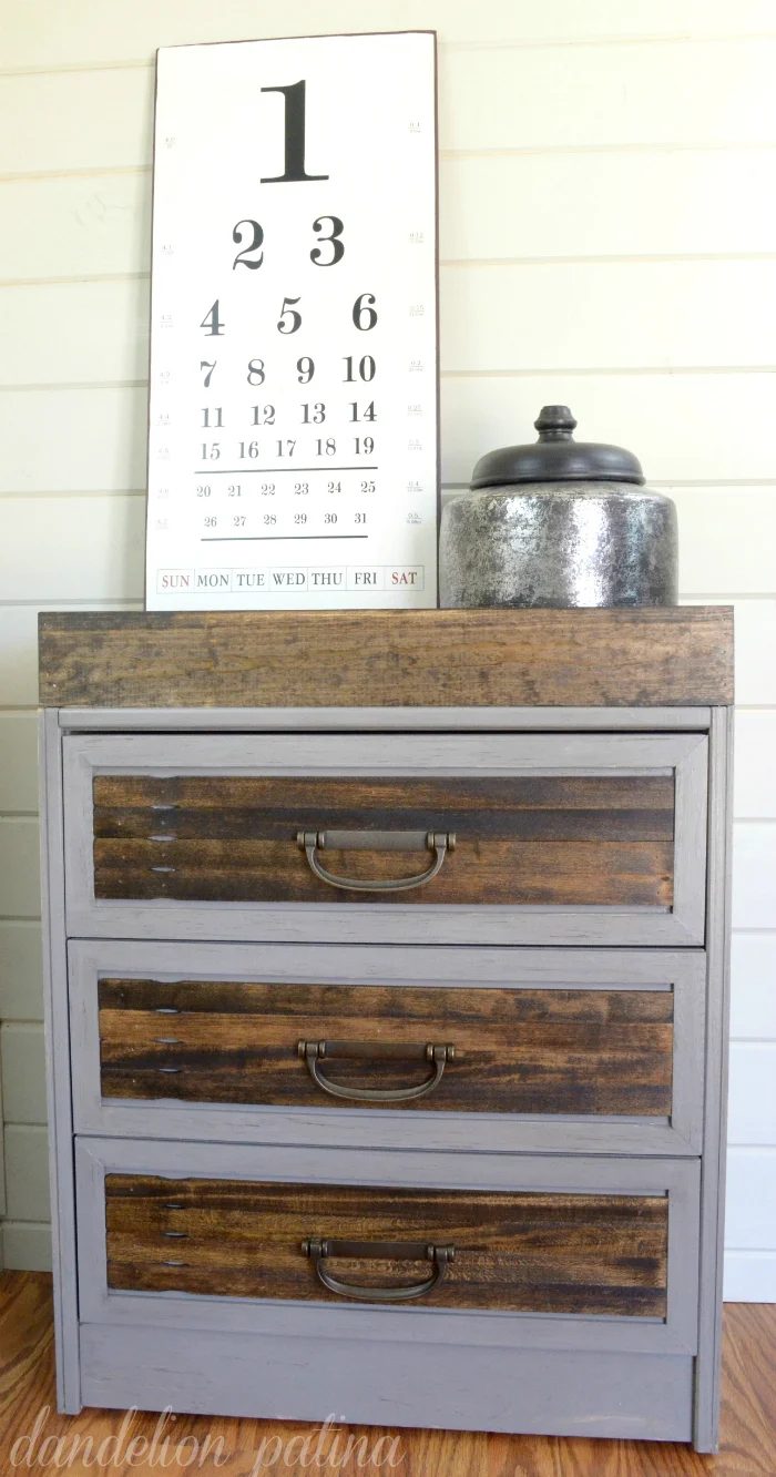 paint stick IKEA rast method Dandelion Patina