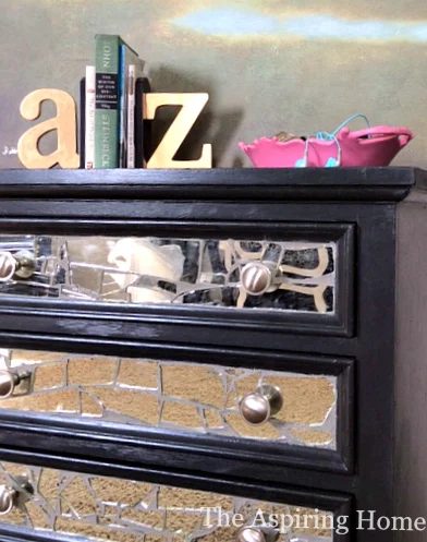 broken mirror nightstand makeover The Aspiring Home