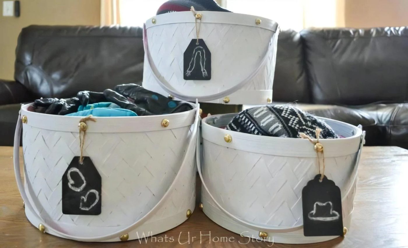 8 Diy Painted Storage Baskets 112114