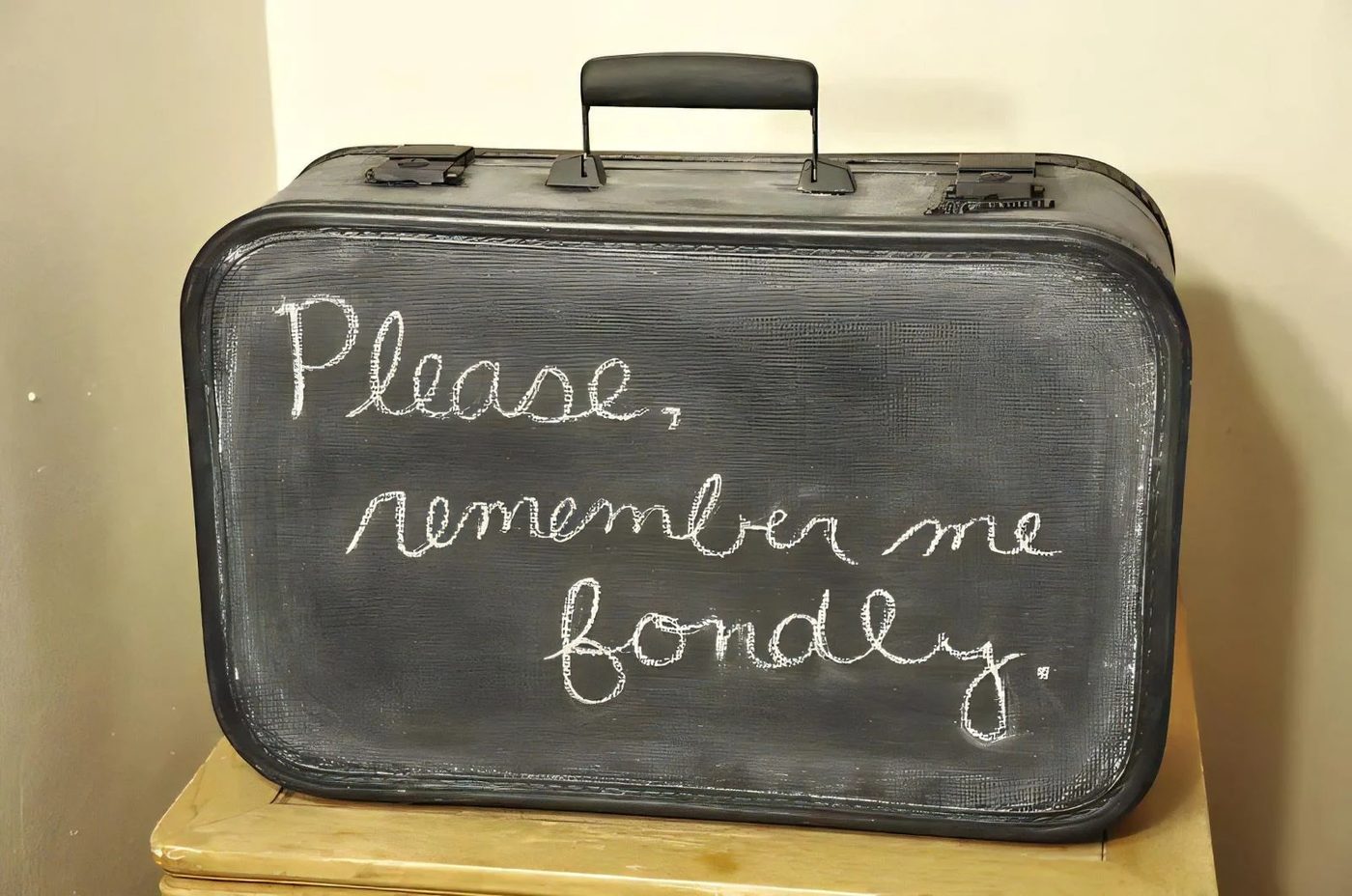 4 Suitcase Refinished With Chalkboard Paint 111942