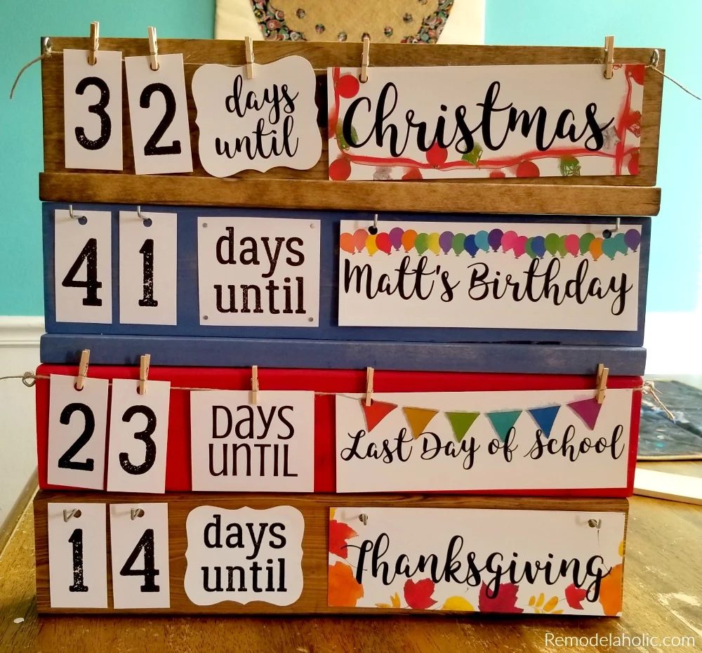 Holiday Countdown Board, All 4, Blog Sized 2