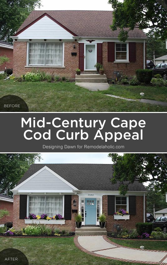 Make your mid-century home feel updated and fresh without losing the historical charm with these straightforward Cape Cod curb appeal options.