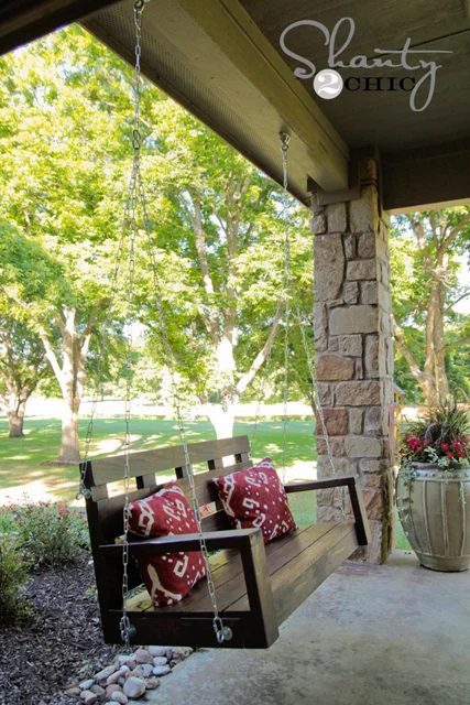 wooden Porch-Swing-Handmade from Shanty2Chic on Bekob