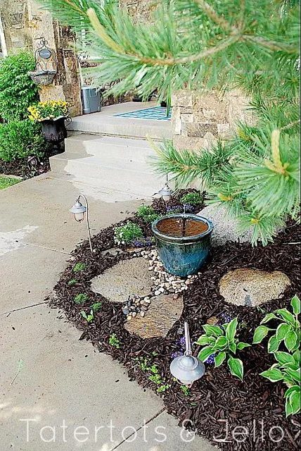 front-entry-fountain for improved curb appeal from Bekob