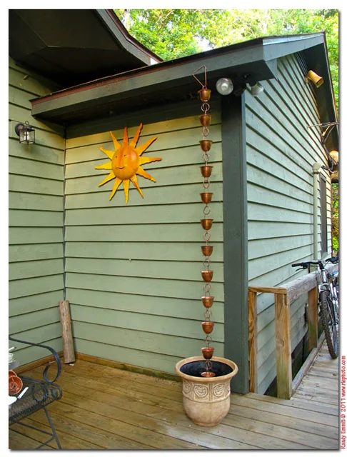 downspout rain chain for enhanced curb appeal Bekob
