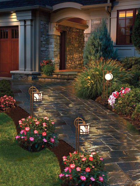 entry path lights for increased curb appeal