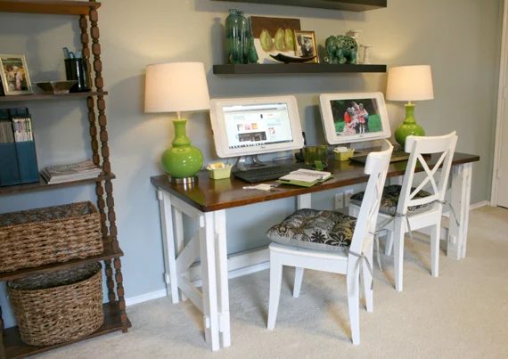 Custom 2 person desk building plans