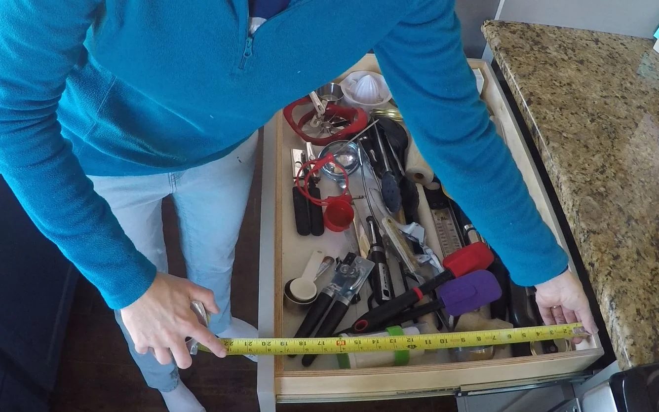 Create utensil drawer organizers and dividers by first measuring the length and width of the drawer featured on Bekob.com