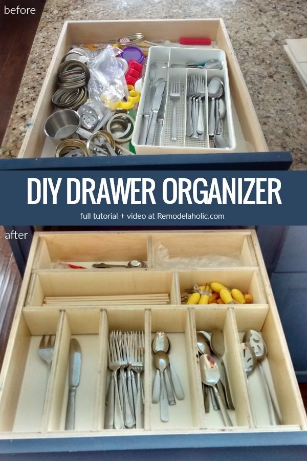 Handmade Drawer Organizer With Dividers For Kitchen Utensils And Tools #Bekob | Whip your kitchen, bathroom, dresser, or desk drawers into shape with these affordable custom Handm