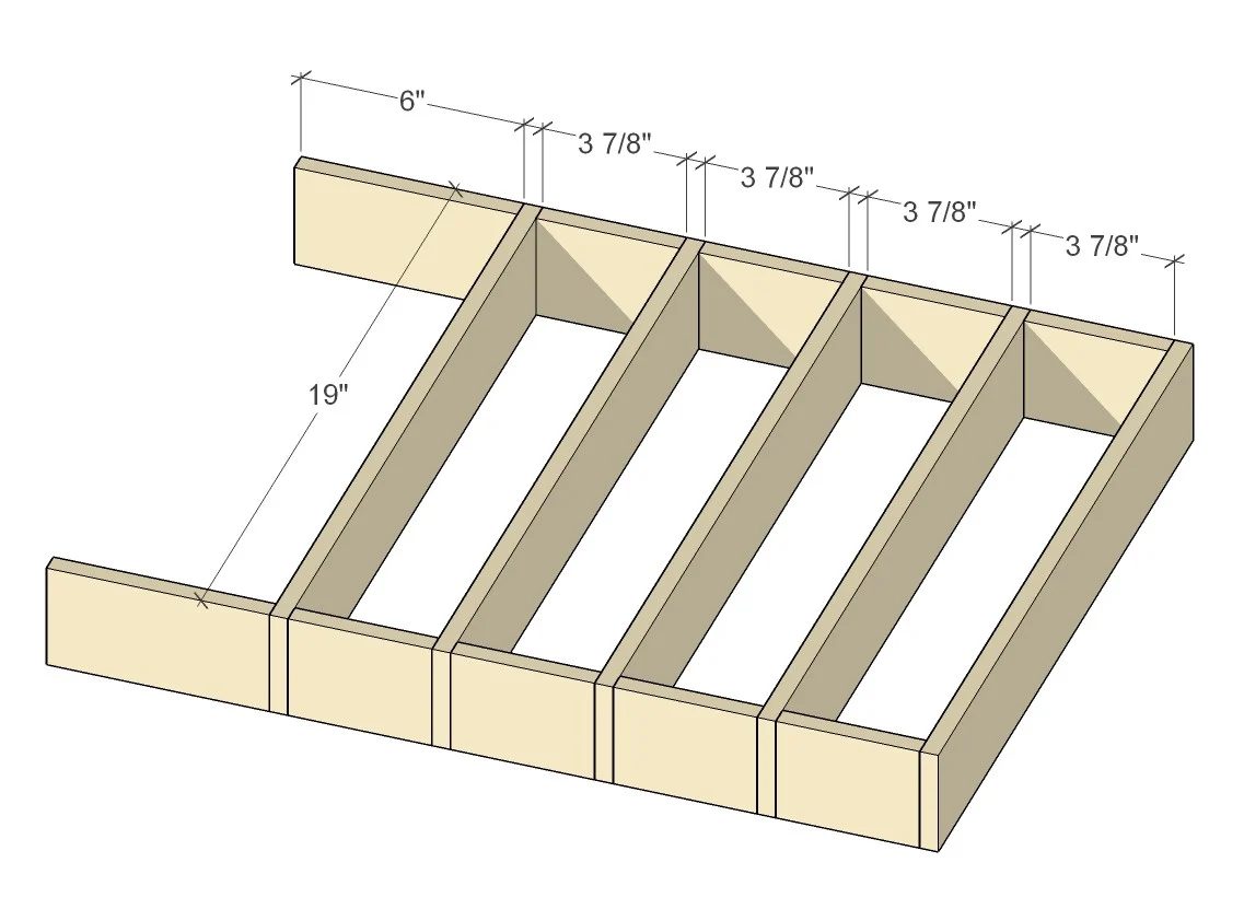 Bekob Removable Large Utensil Drawer Organizer Step 1