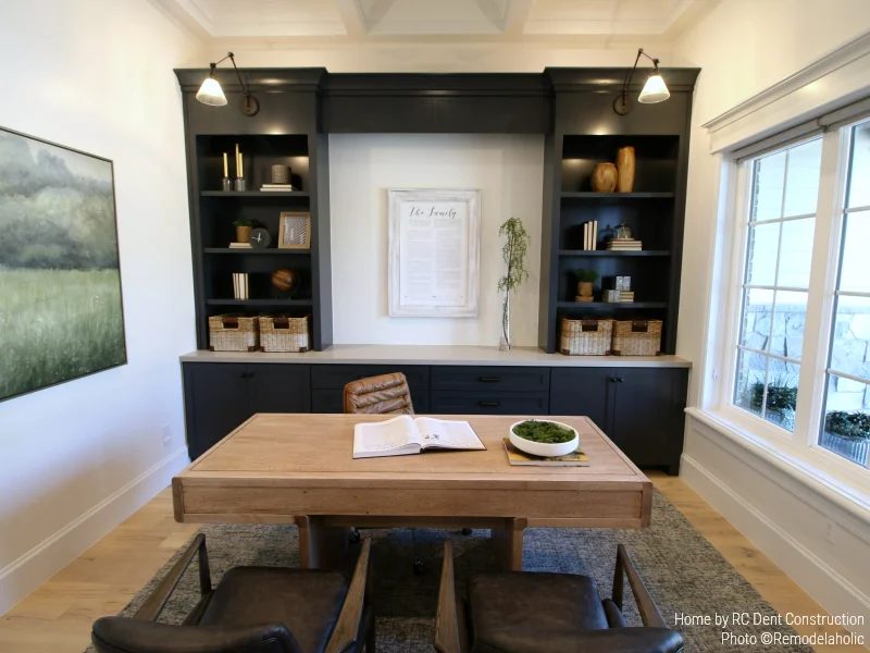 direct Modern Home Office in a Timeless Traditional Home | RC Dent Construction And Remedy Furniture And Design, Utah Valley Parade Of Homes Featured On #Bekob #hometour #getthisl