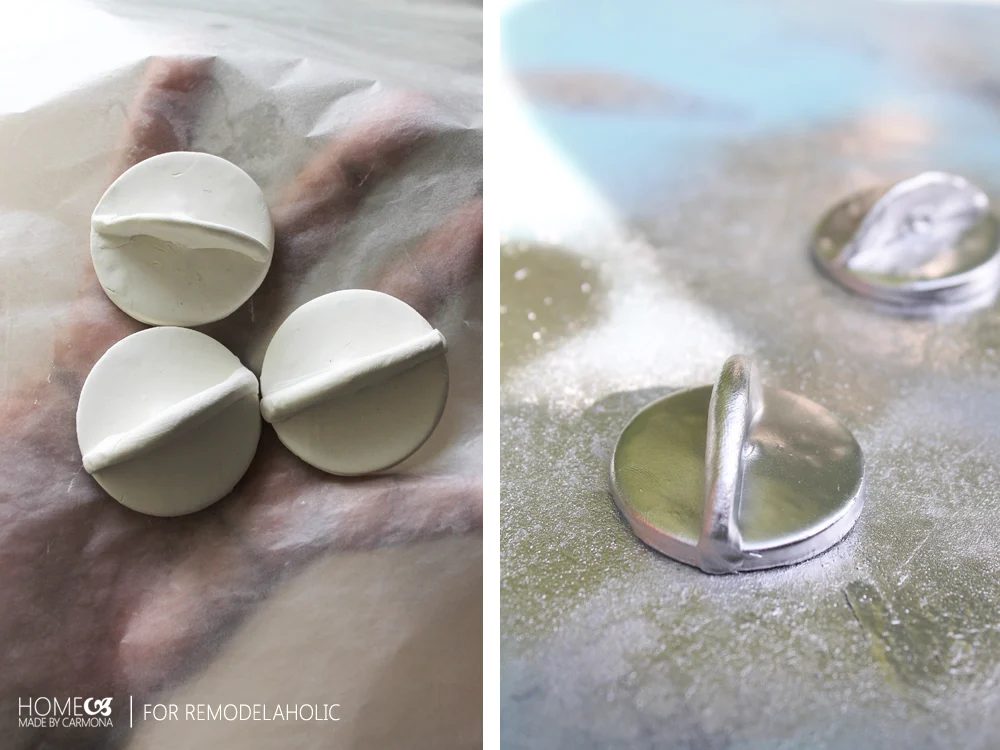 How to make knobs for a play kitchen
