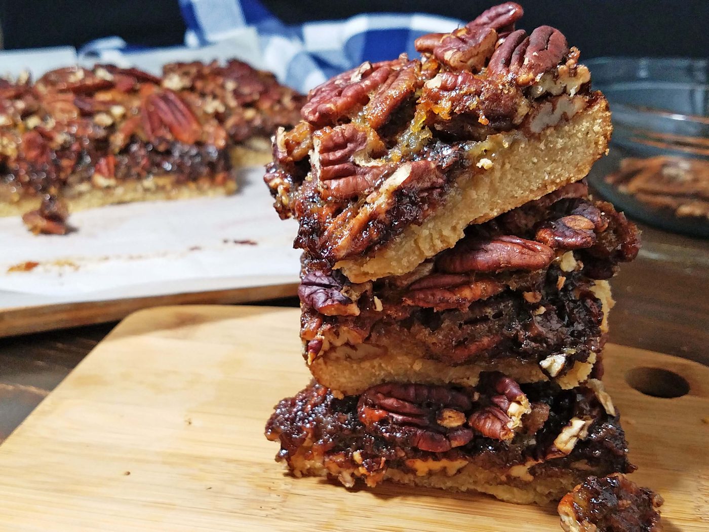 Dark Chocolate Pecan Pie Bars