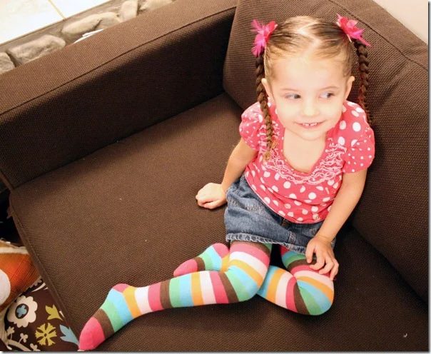 Chevron Hair Part