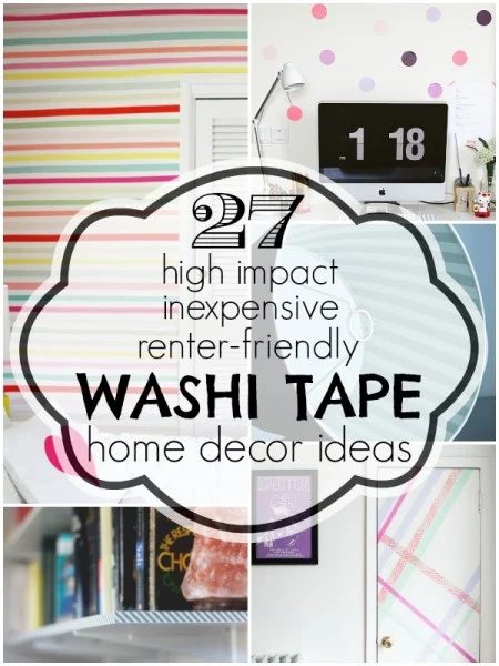 washi tape home decor