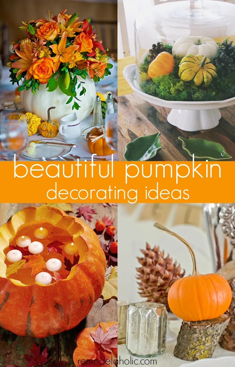 Pumpkins are one of my go-to ways to decorate because they are so darn straightforward but also so cute, festive, chic, classy -- depending on what you pair them with, you can vary