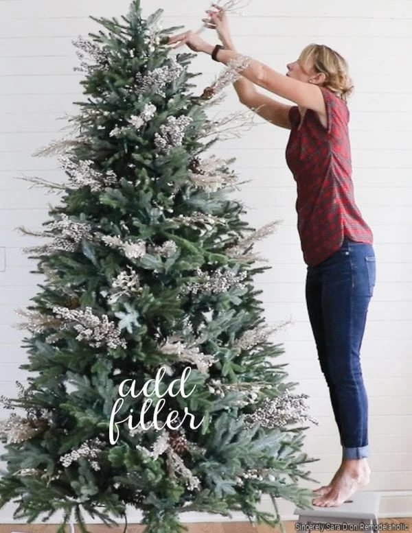 How To Decorate A Christmas Tree By Adding Filler, Sincerely Sara D On Bekob