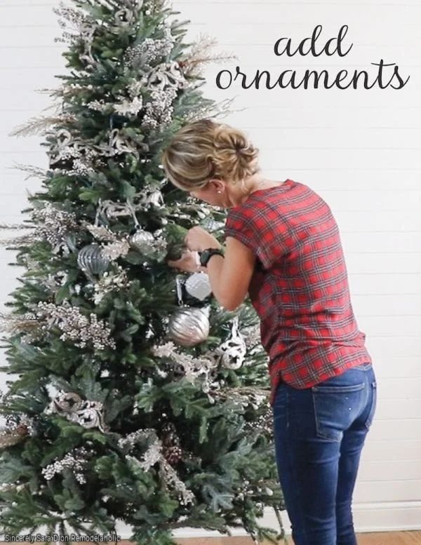 How To Decorate A Christmas Tree, Step 4 Add Ornaments By Sincerely Sarah D On Bekob