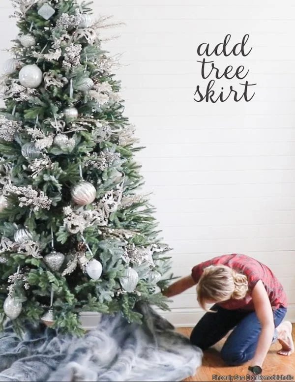 Steps To Decorating A Christmas Tree, Add A Tree Skirt, By Sincerely Sara D On Bekob