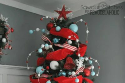 How To Create A Designer Christmas Tree On A modest-cost Sawdust 2 Stitches Featured On Bekob