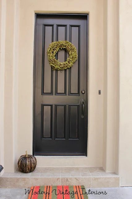Painting A Wooden Exterior Door Black