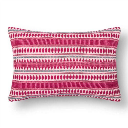 Bold Wallpaper Decor Tips, Pink Lumbar Pillow