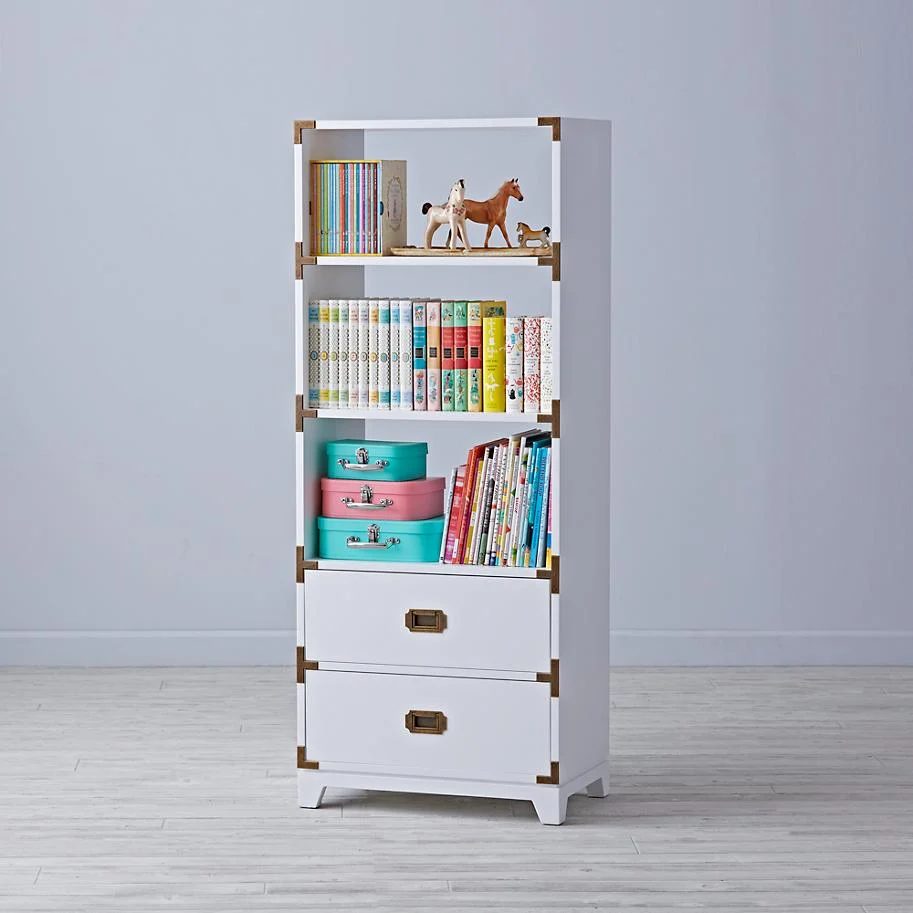 Bold Wallpaper Decor Tips, Campaign Bookcase