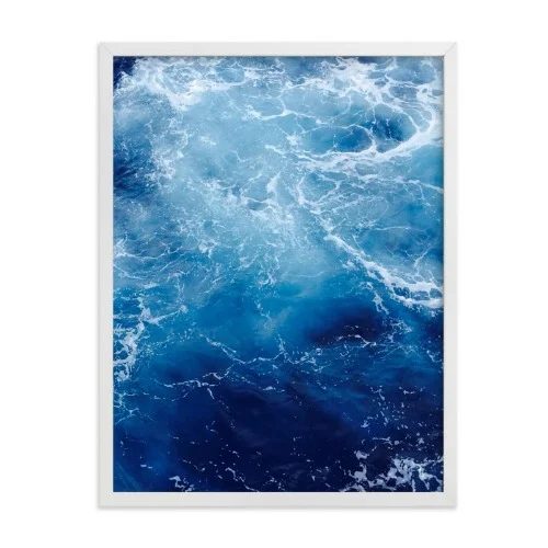 Coastal Dining Room Blue Waves Art