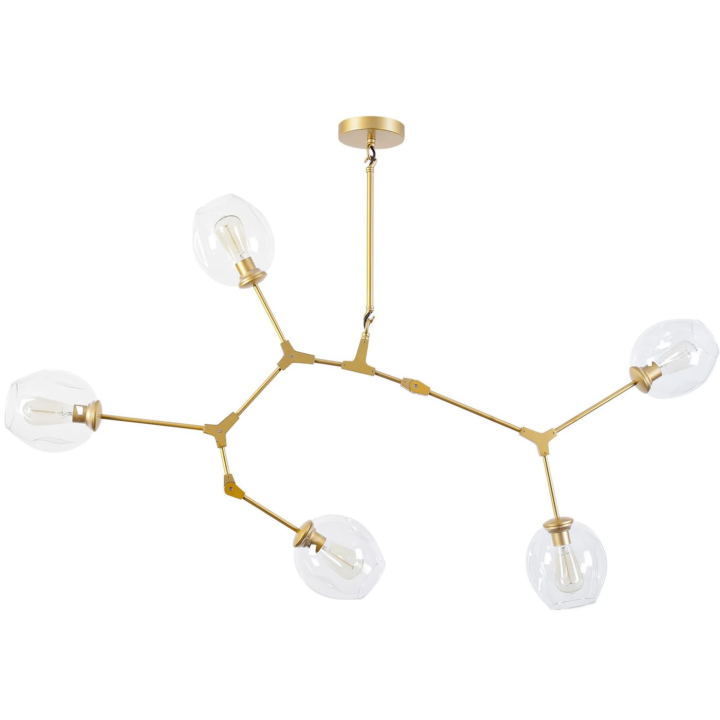 Coastal Dining Room Sputnik Chandelier
