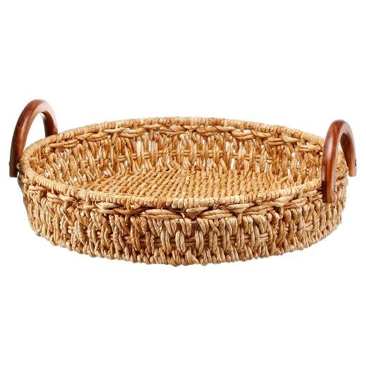 Coastal Dining Room Wicker Tray