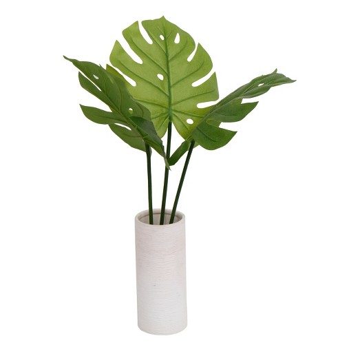 Coastal Dining Room Faux Banana Plant
