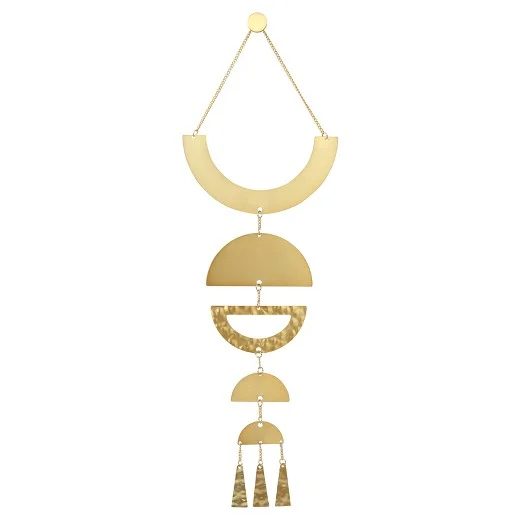 Coastal Dining Room Brass Wall Hanging