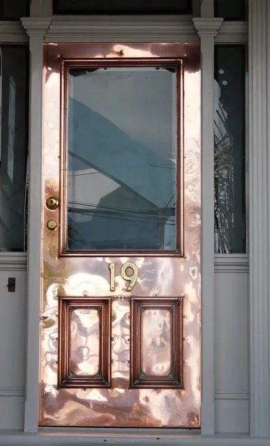 copper door