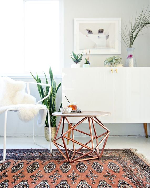 copper table