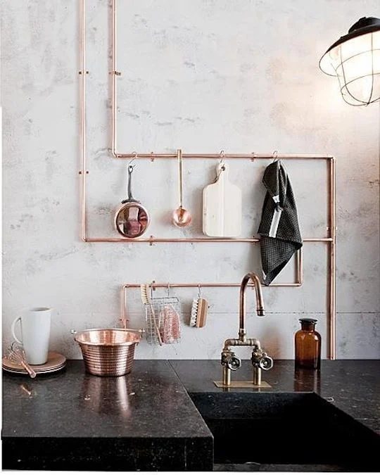 copper pipes